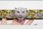 Tiger Rhinestone Belt