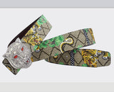 Tiger Rhinestone Belt
